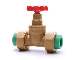 Plastic pipe joint stop valve